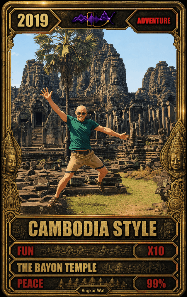Przykładowa karta z naszej realizacji „Cambodia Style" — Twoja będzie unikalna, zaprojektowana specjalnie dla Ciebie.